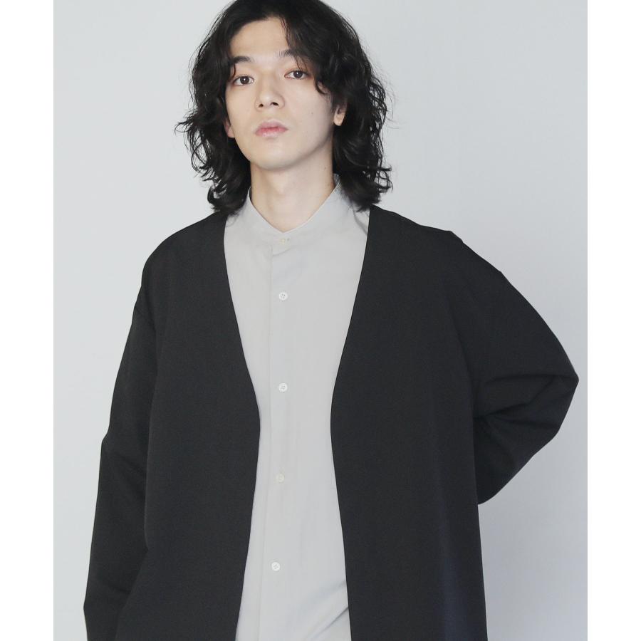 SLICK（スリック） テックツイルボタンレスカーディガン : SPUTNICKS