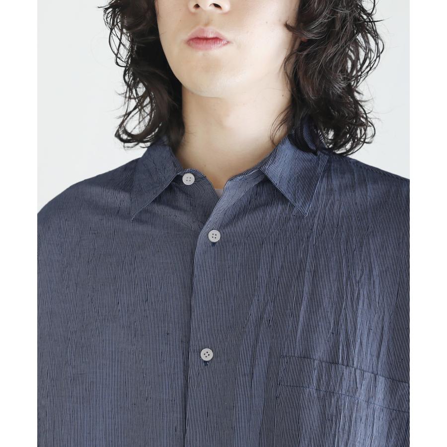 SLICK（スリック） リネンシャツ シャツ メンズ 夏服 レギュラーカラー