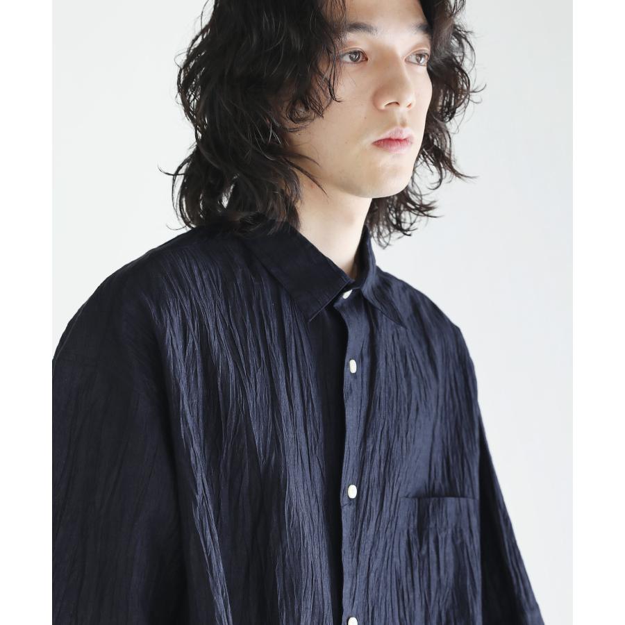 SLICK（スリック） リネンシャツ シャツ メンズ 夏服 レギュラーカラー