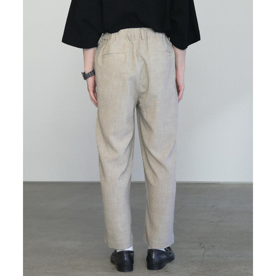 SLICK（スリック） スラックス ボトム メンズ リネンライク キャンバス
