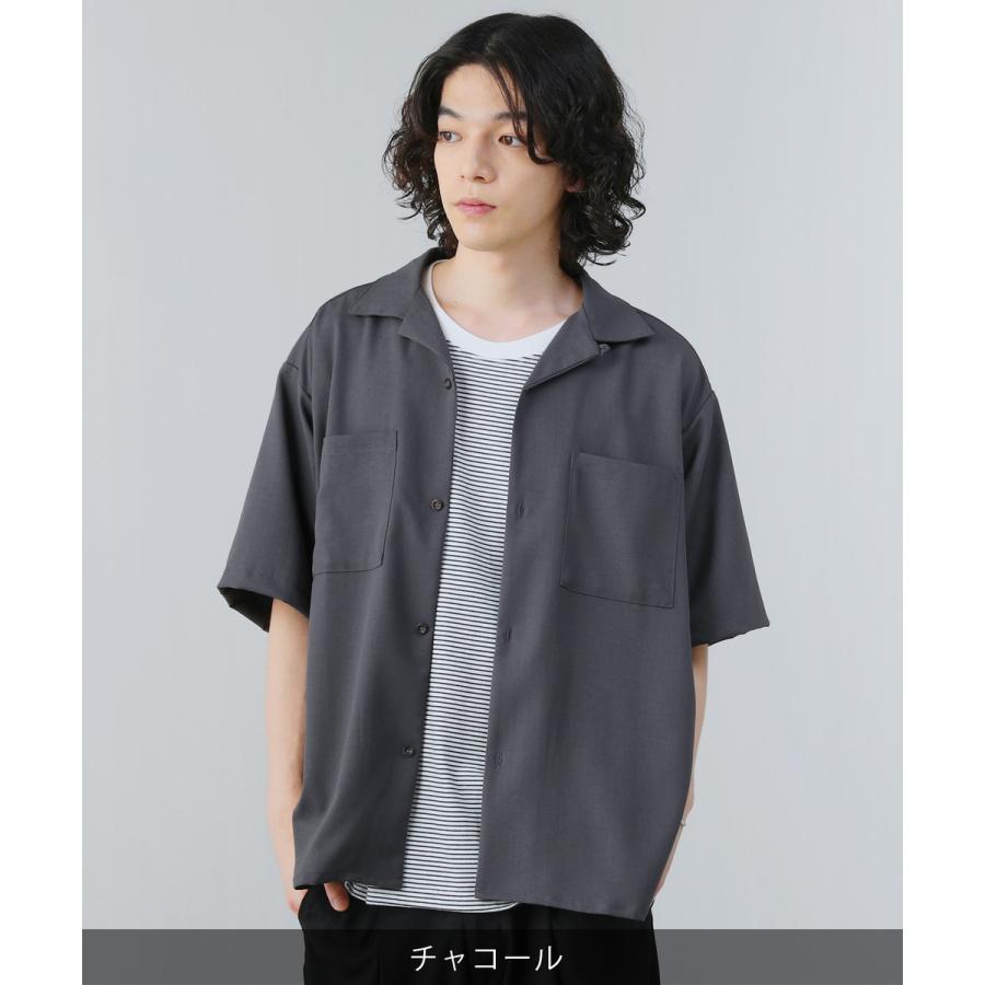 オープンカラーシャツ シャツ メンズ メンズファッション 夏 夏服 半袖