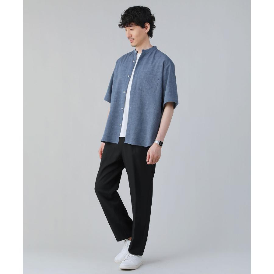 シャツ カジュアルシャツ バンドカラーシャツ メンズ 春 夏 オーバー