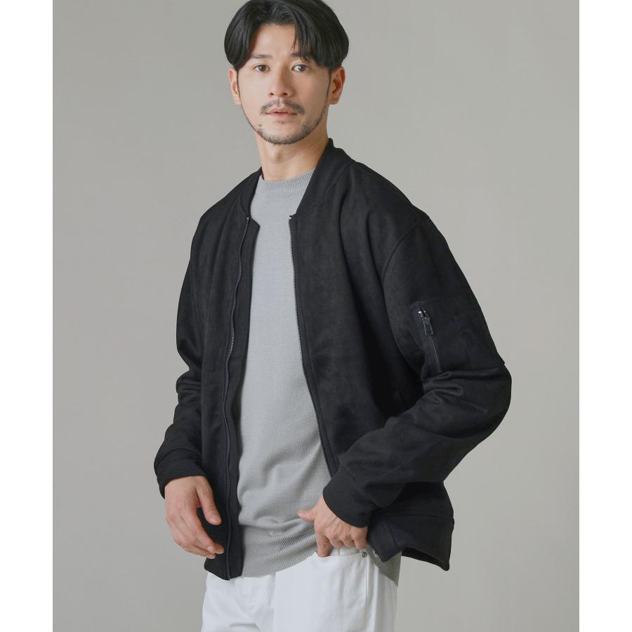 MA-1 ブルゾン ジャケット アウター メンズ 秋 秋服 フェイクスエード