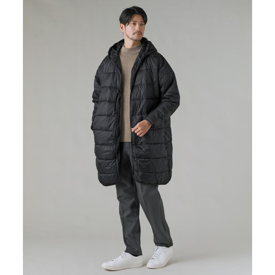 ダウンコート ロングコート アウター メンズ 冬 冬服 フード ァイバー