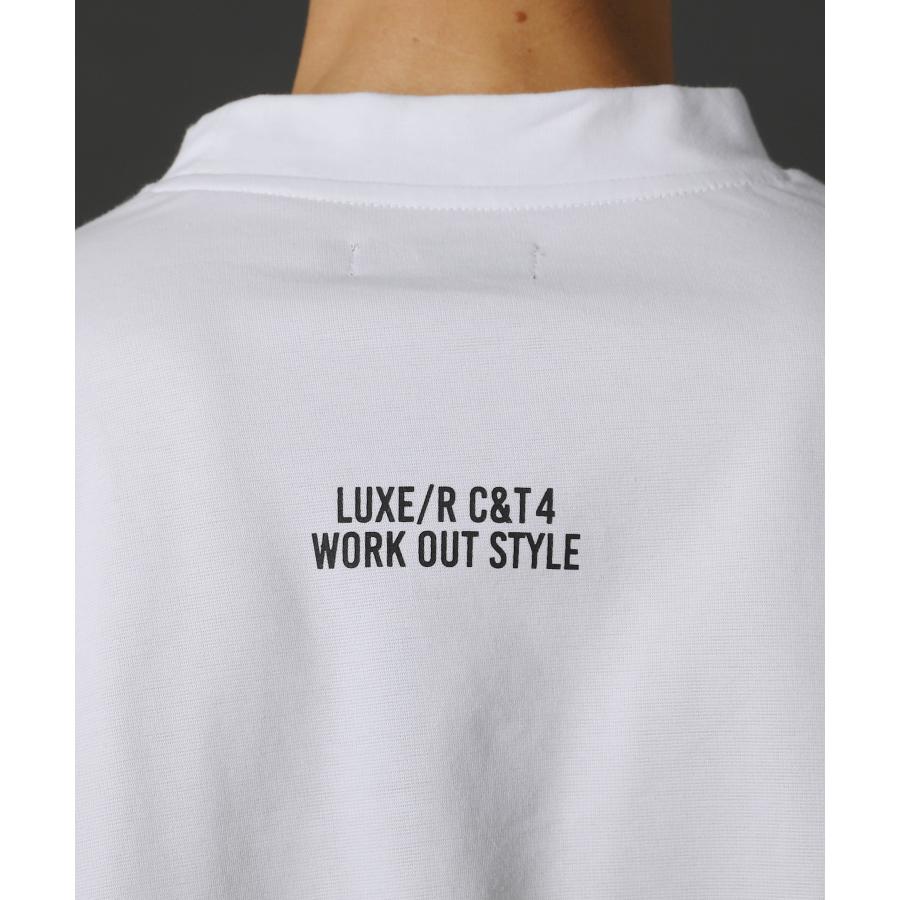 LUXE/R - ゴルフ御召しもの カットソー メンズ 長袖 ハイネック CVCスムース うつり変わり ゴルフ 形づくる 伸縮性 透け透け 色彩設計 伸ばすこと 45936