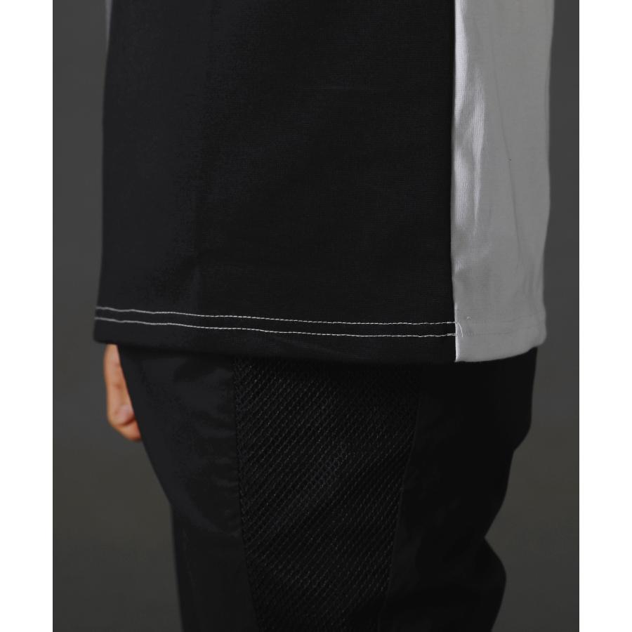 LUXE/R - ゴルフ御召しもの カットソー メンズ 長袖 ハイネック CVCスムース うつり変わり ゴルフ 形づくる 伸縮性 透け透け 色彩設計 伸ばすこと 45936