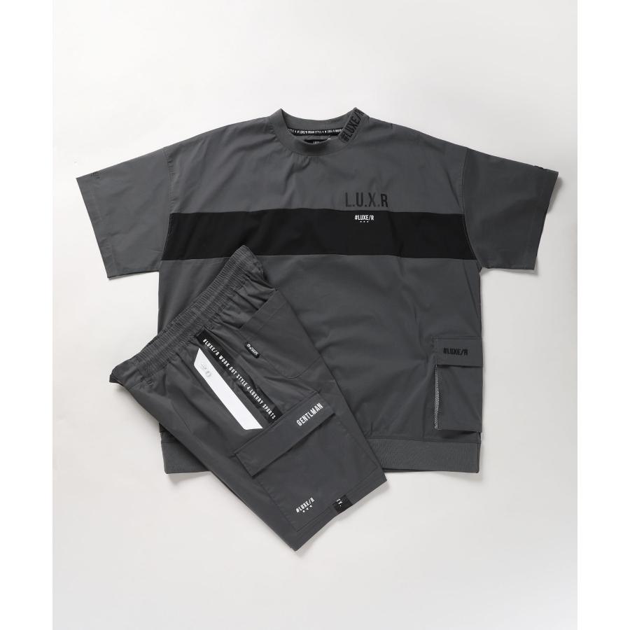 中古 メンズゴルフウェア セットアップ＋モックシャツ LUXE/R LUXE/R（ラグジュ） 【セットアップ対応】 ゴルフウェア メンズ プル