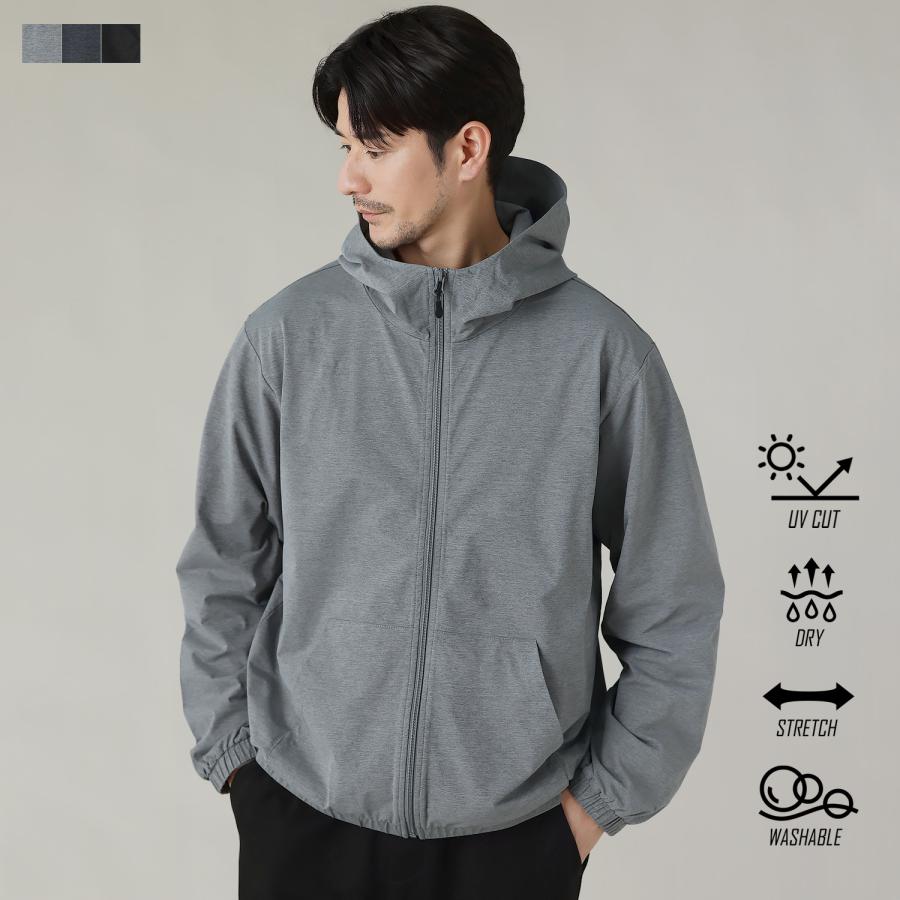 ジッパー付き パーカー セットアップ 薄手 セットアップ対応】 ジップパーカー ジップアップパーカ メンズ 春 秋