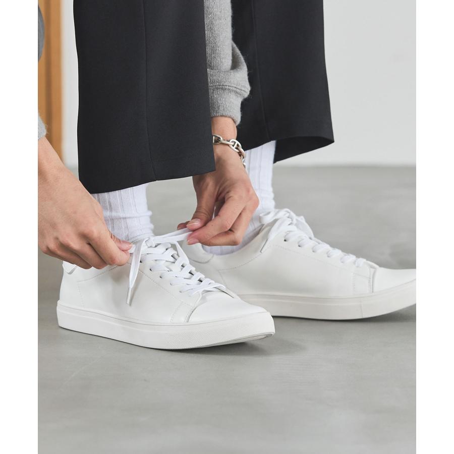 ESSENTIALS WARDROBE スニーカー 白スニーカー メンズ 合成皮革