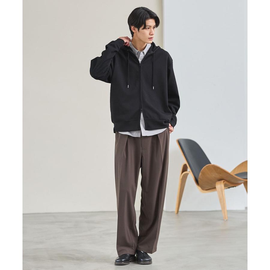 ESSENTIALS WARDROBE パーカー ジップパーカー メンズ ポンチ 長袖