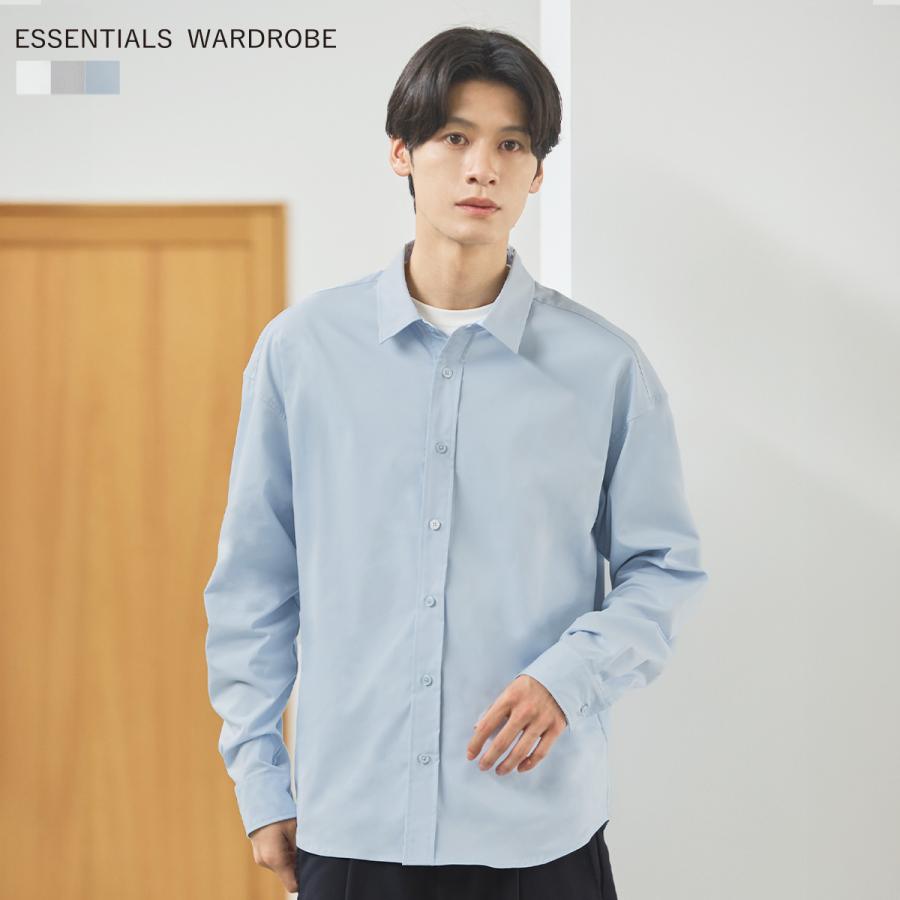ESSENTIALS WARDROBE シャツ 長袖シャツ ブロードシャツ メンズ 秋 秋