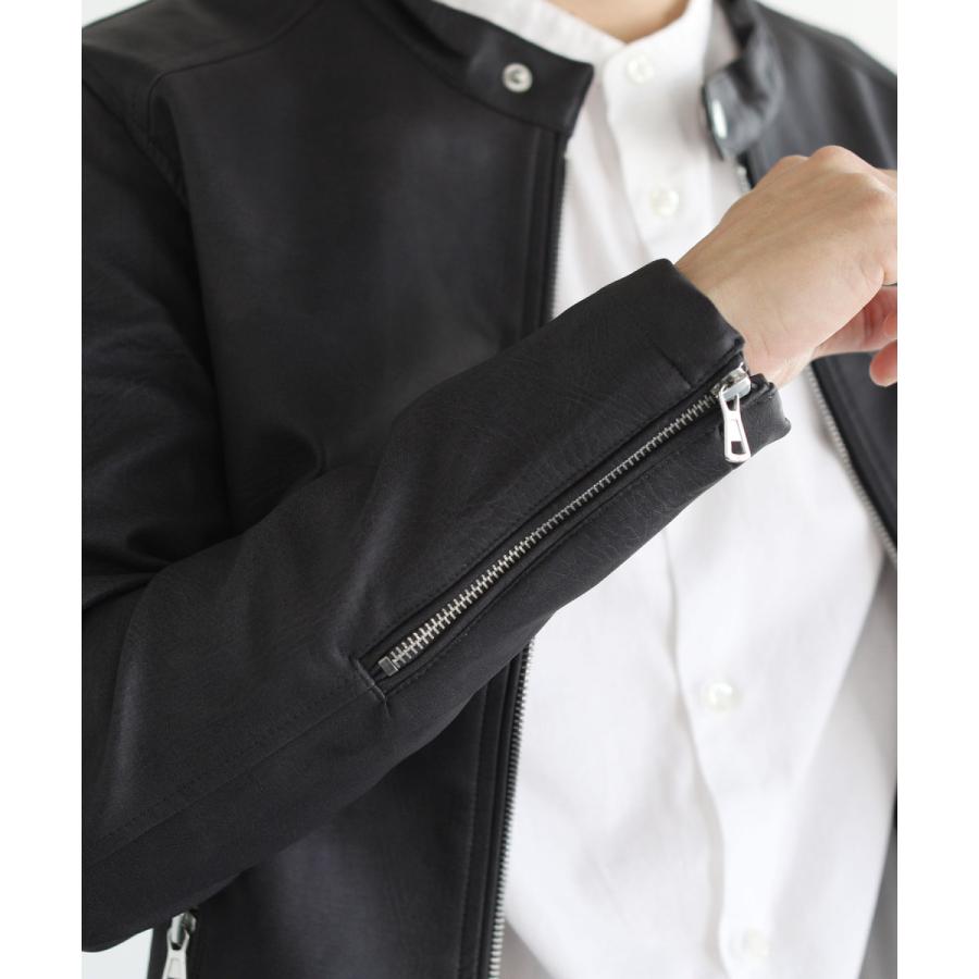 ライダースジャケット メンズ ブランド 人気 Puレザー ジャケット シングルライダースジャケット Jacketsms01 Sputnicks スプートニクス 通販 Yahoo ショッピング