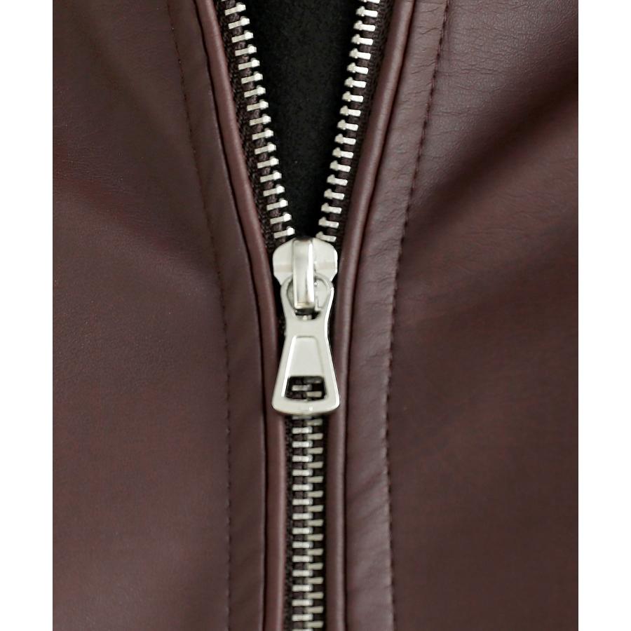 ライダースジャケット メンズ PUレザー ジャケット シングルライダース 合成皮革 レーヨン ポリエステル | （NEVER） Acquiesce | 24