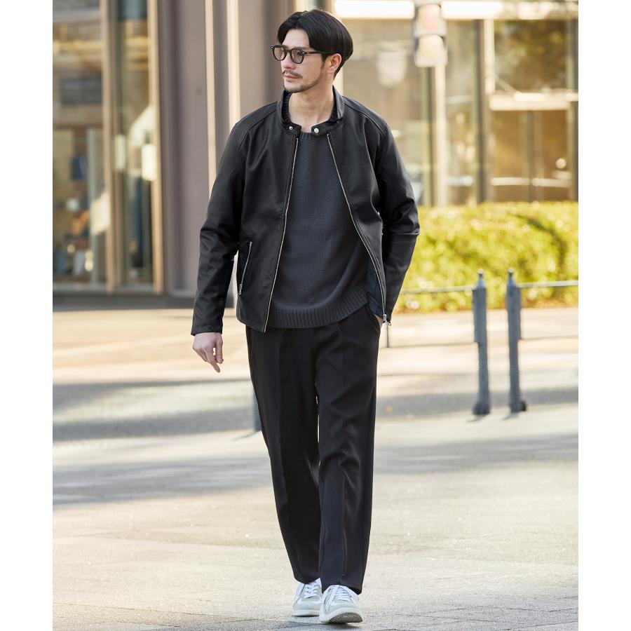 ライダースジャケット メンズ PUレザー ジャケット シングルライダース 合成皮革 レーヨン ポリエステル | （NEVER） Acquiesce | 07