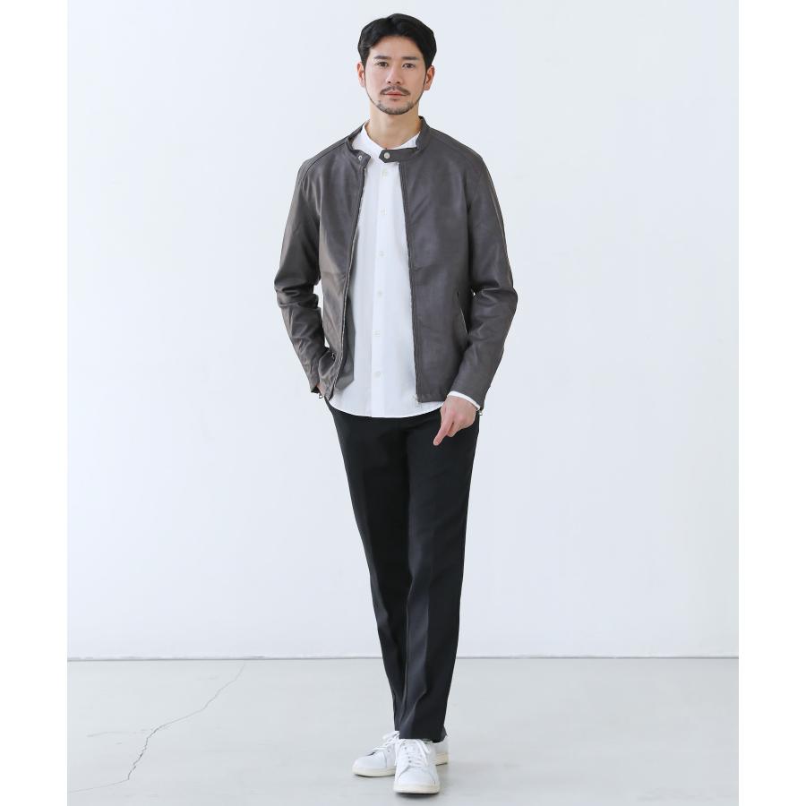 ライダースジャケット メンズ PUレザー ジャケット シングルライダース 合成皮革 レーヨン ポリエステル | （NEVER） Acquiesce | 09