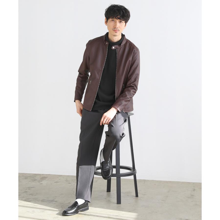 ライダースジャケット メンズ PUレザー ジャケット シングルライダース 合成皮革 レーヨン ポリエステル | （NEVER） Acquiesce | 17
