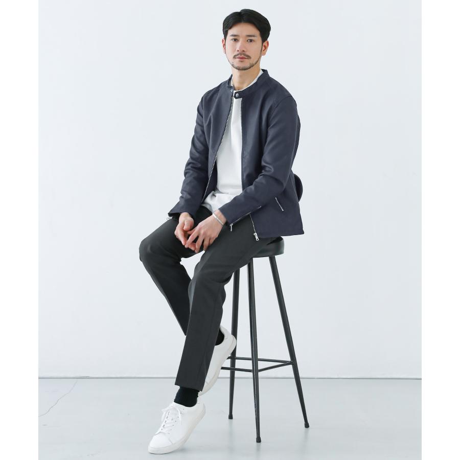 ライダースジャケット メンズ PUレザー ジャケット シングルライダース 合成皮革 レーヨン ポリエステル | （NEVER） Acquiesce | 14