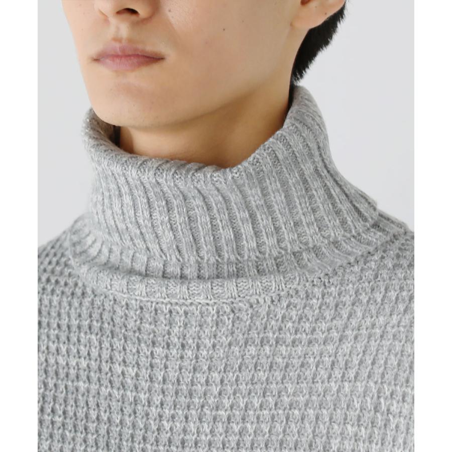 ニット セーター タートル ワッフルニット メンズ メンズファッション 秋 秋服 冬 冬服 ワッフル 編み タートル アクリル ニット セーター Lil Sputnicks スプートニクス 通販 Yahoo ショッピング