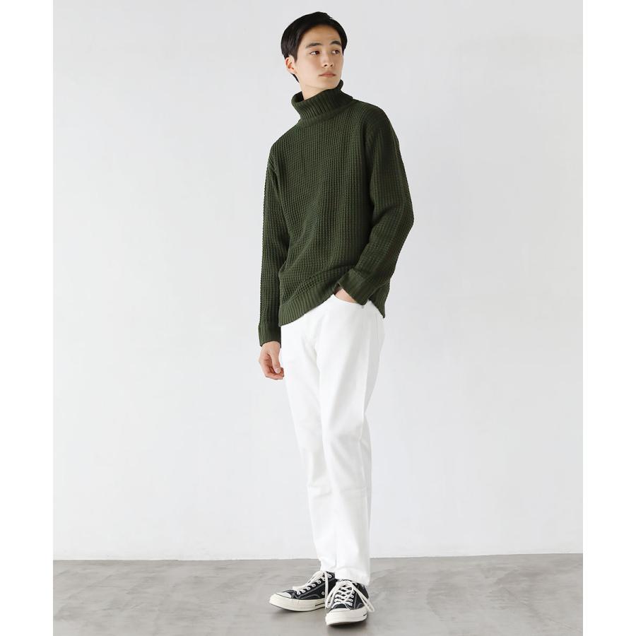 ニット セーター アクリル タートル メンズ メンズファッション ワッフル ワッフルニット 冬 冬服 秋 秋服 編み 再販ご予約限定送料無料 タートル