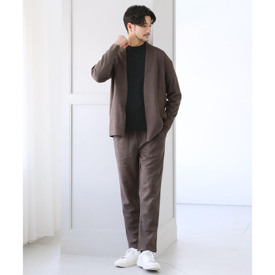 セットアップ メンズ ノーカラージャケット カーディガン