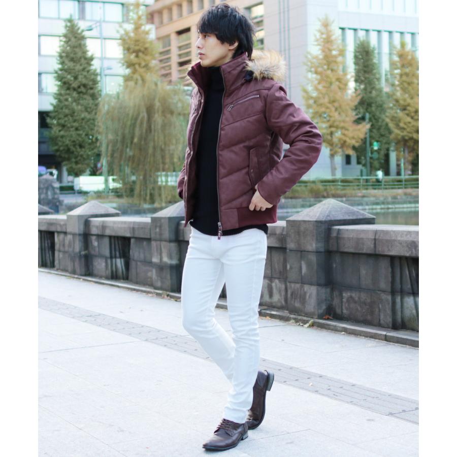 ダウンジャケット メンズ アウター Puレザーフェイクファー バイクジャケット 防寒 冬 冬服 Spu Sputnicks スプートニクス 通販 Yahoo ショッピング