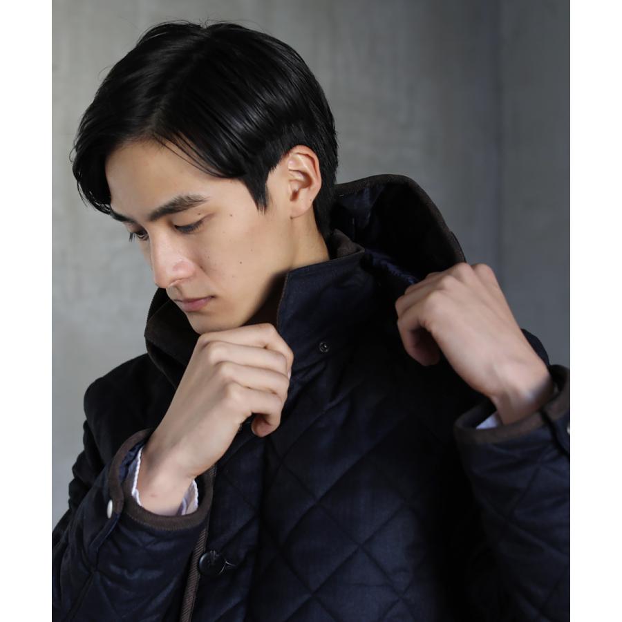 キルティング ジャケット メンズ キルティングコート