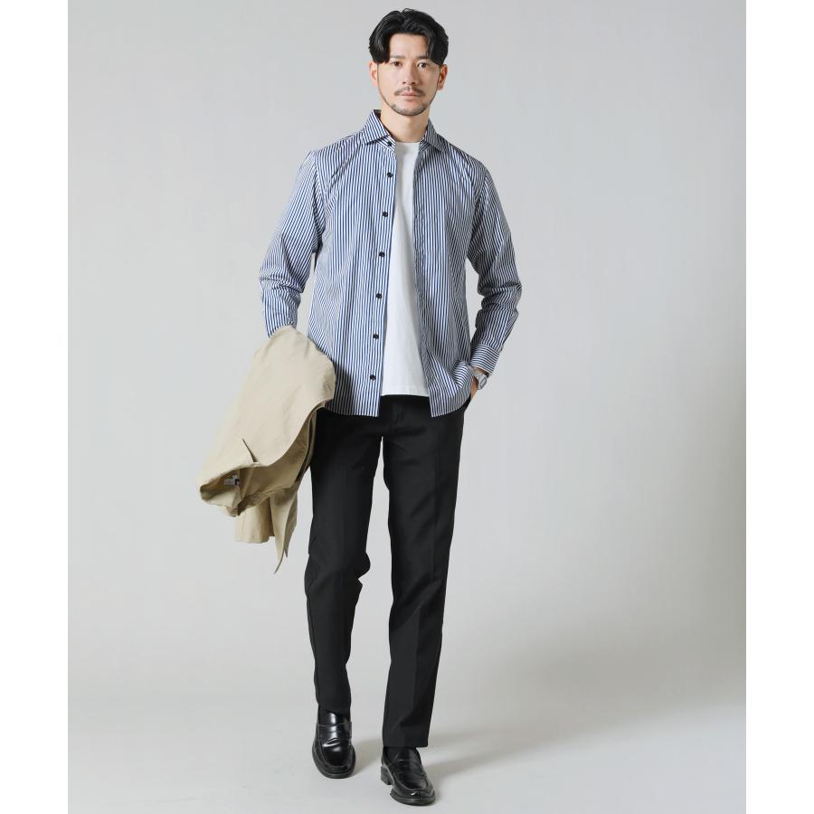 SPU シャツ メンズ 春 春服 秋 秋服 長袖 日本製 国産 綿100 ブロード