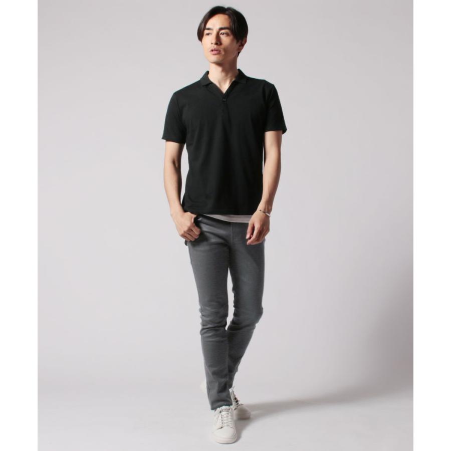 ポロシャツ メンズ 国産 日本製 30 コーマ 天竺 Vネック 半袖 M L XL