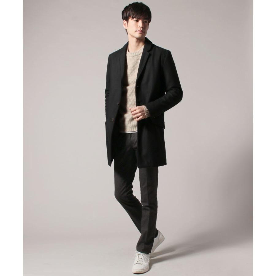 チェスターコート メンズ ブランド 人気 おしゃれ 秋冬 ウールメルトン