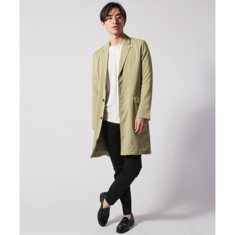 ロングコート 春コート スプリングコート ステンカラーコート チェスターコート メンズ 春 撥水 M L Xl Spu スプ Spu Sputnicks スプートニクス 通販 Yahoo ショッピング