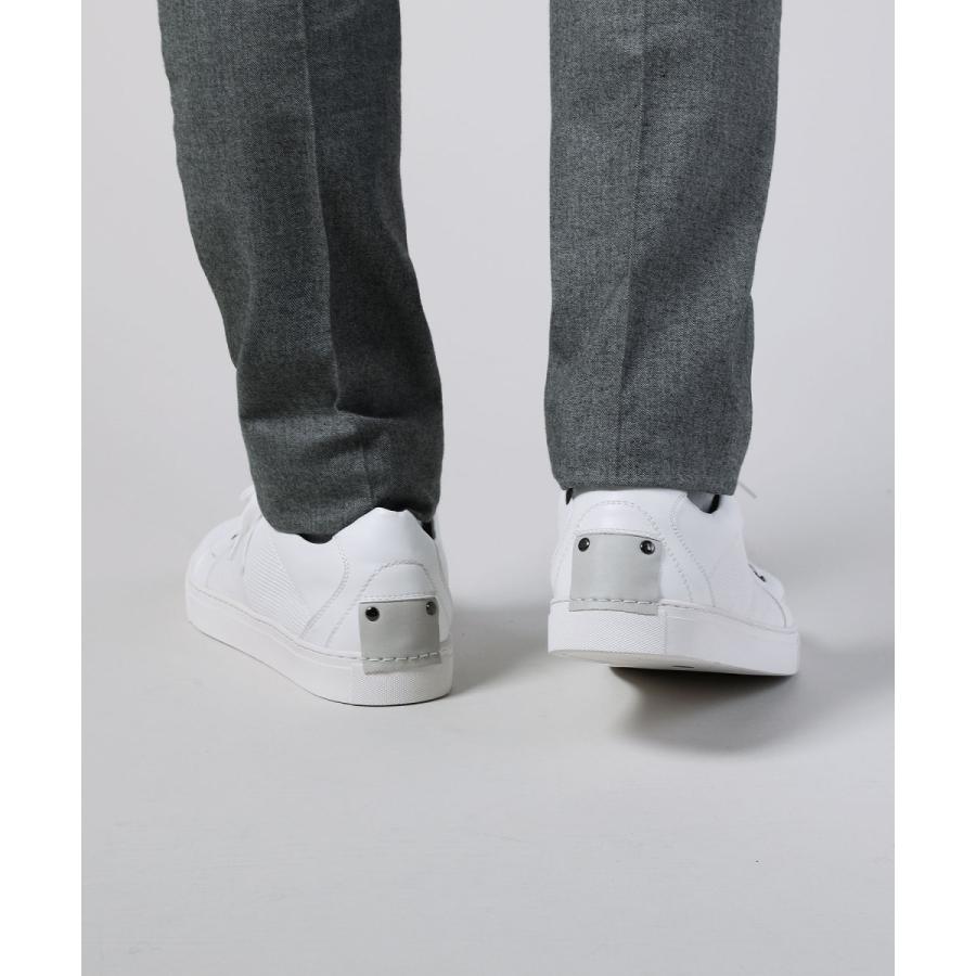 スニーカー メンズ 春 夏 秋 冬 靴 シューズ レースアップ 紐靴 白 黒 ブラック ホワイト Puレザー 合成皮革 型押し フェイクスエード ビス Spu スプ Spu0491 Sputnicks スプートニクス 通販 Yahoo ショッピング