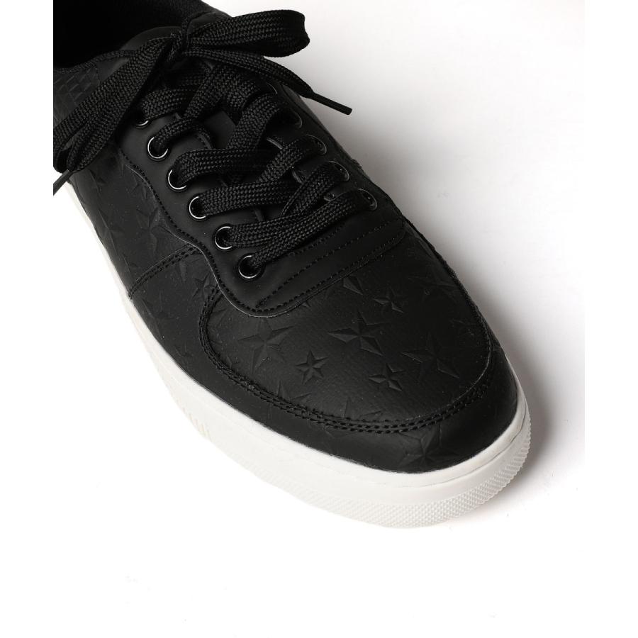 スニーカー メンズ 春 夏 秋 冬 靴 シューズ レースアップ ブロック 白 黒 星 スター ブラック ホワイト Puレザー Puレザー 型押し Spu0495 Sputnicks スプートニクス 通販 Yahoo ショッピング