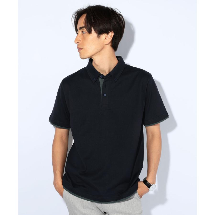 ポロシャツ メンズ 日本製 スーパー度詰め 天竺 スリム フィット