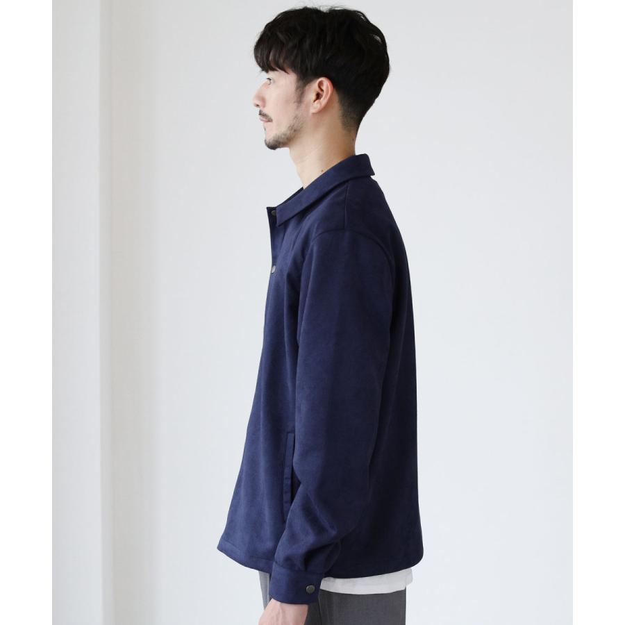 コーチジャケット メンズ ジャケット アウター フェイクスエード