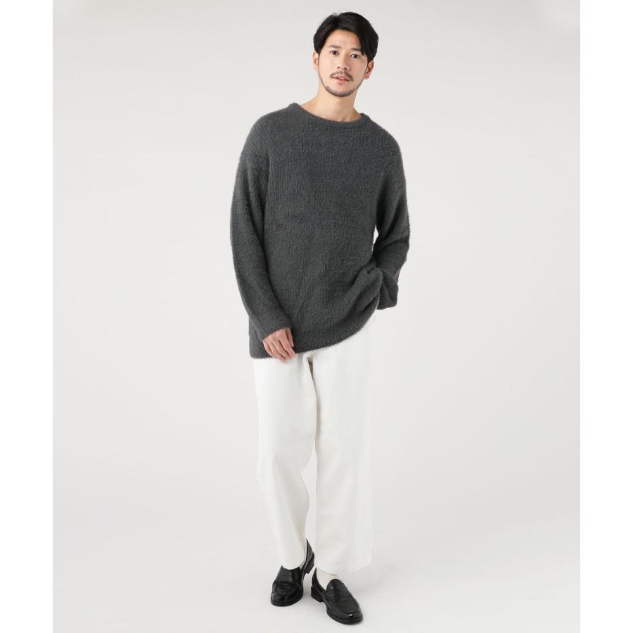 ニット メンズ 秋 冬 秋服 冬服 シャギー 起毛 長袖 ブラック グレージュ グレー グリーン 無地 M L Spu スプ Spu Sputnicks スプートニクス 通販 Yahoo ショッピング