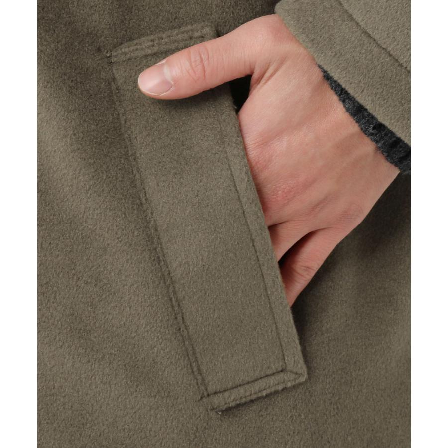 バルマカーンコート ステンカラーコート コート メンズ 冬 メルトン