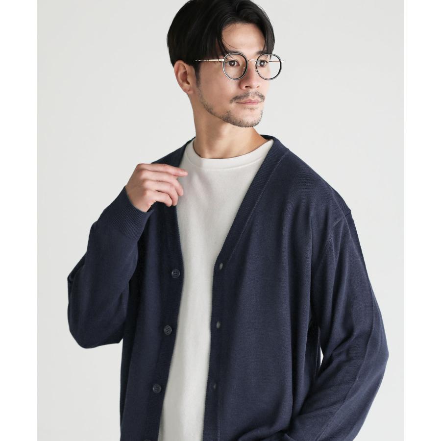 SPU（スプ） セミルーズ シルエット ベーシック カーディガン