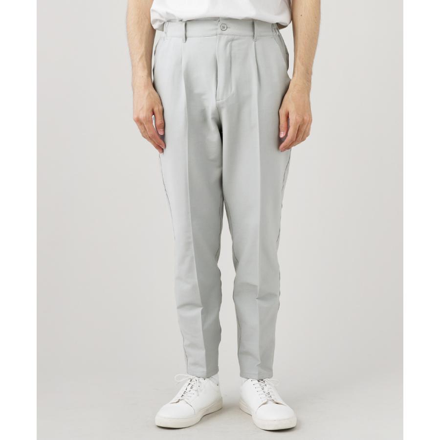 スラックス メンズ ストレッチ センタープレス センタークリース