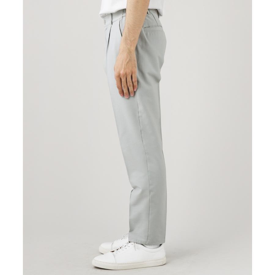 スラックス メンズ ストレッチ センタープレス センタークリース