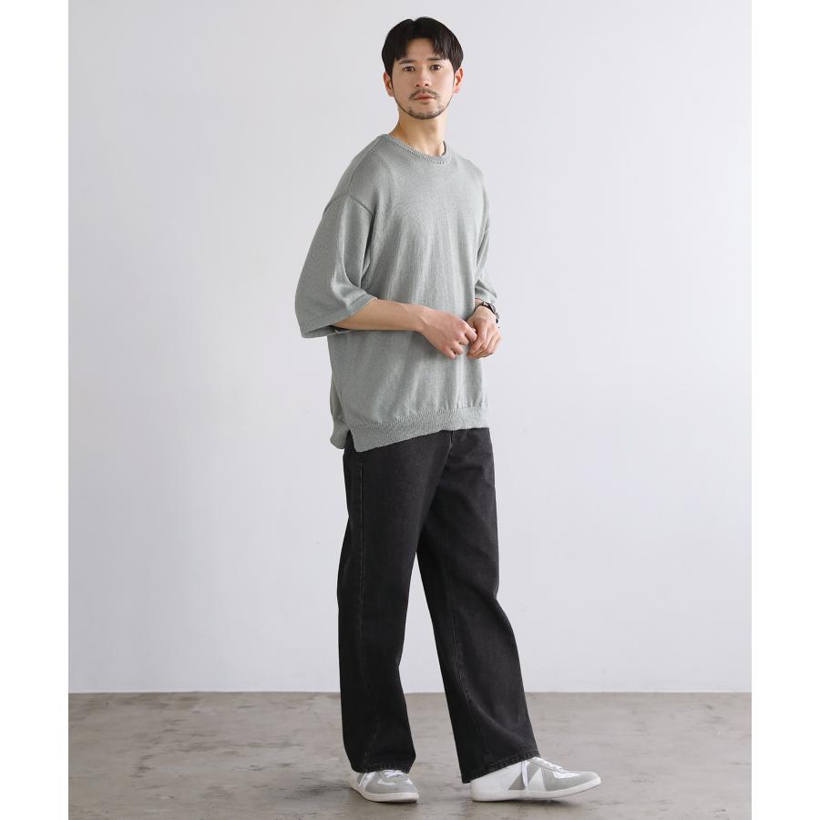 SPU（スプ） サマーニット ニット メンズ ゆったり 涼しい 大きい