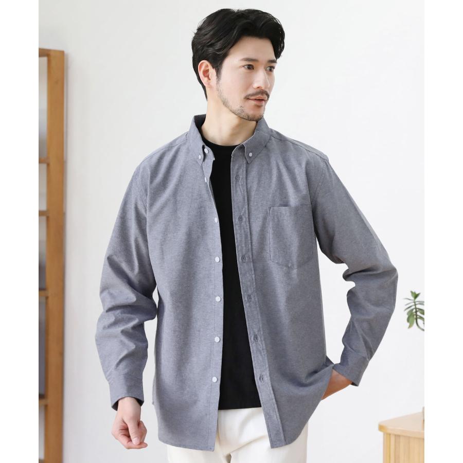 シャツ メンズ カジュアルシャツ オックスフォードシャツ 長袖 オール