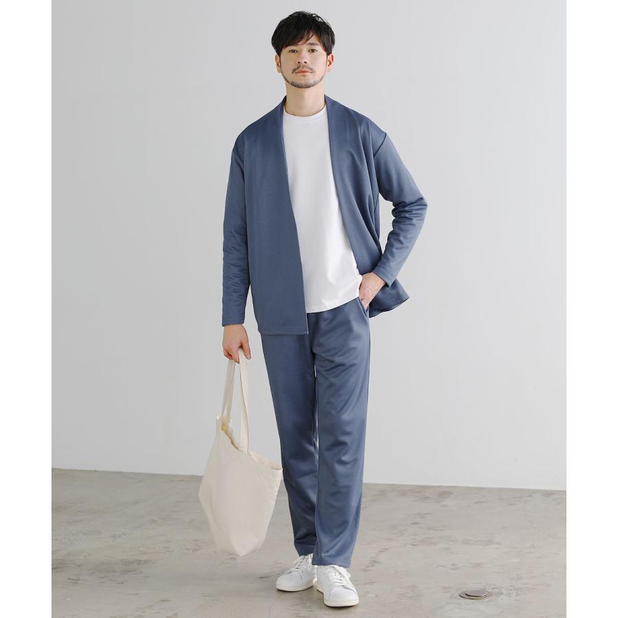 【上下2点セット】セットアップ メンズ ノーカラージャケット テーパードパンツ イージーパンツ 春 春服｜spu｜16