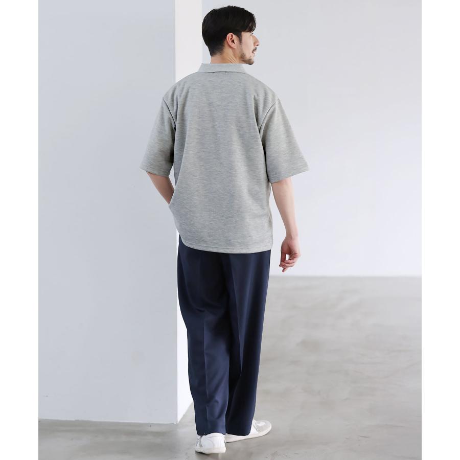 SPU（スプ） ポロシャツ トップス メンズ 夏 半袖 5分袖 スキッパー
