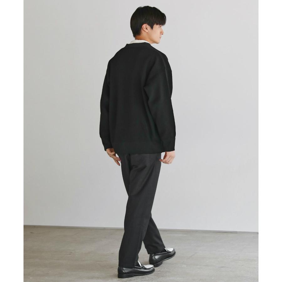 ⭐️Patou Vネック カーディガン ブラック Mサイズ⭐️ Patou | ウールとカシミア製パトゥ刻印入りカーディガン