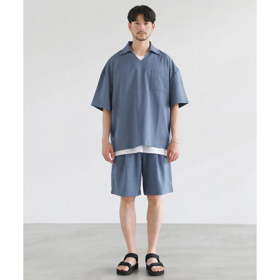 SPU（スプ） 【3点セット】 セットアップ メンズ 夏 シャツ 半袖 5分袖