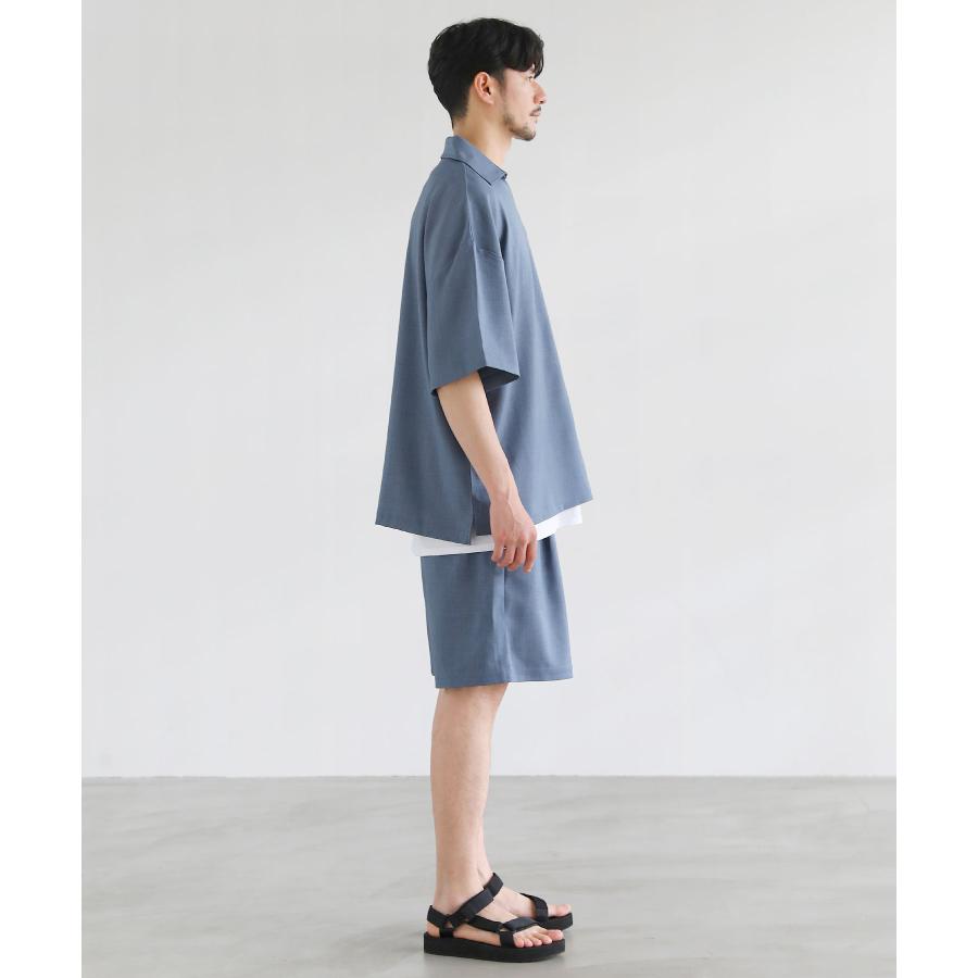 SPU（スプ） 【3点セット】 セットアップ メンズ 夏 シャツ 半袖 5分袖