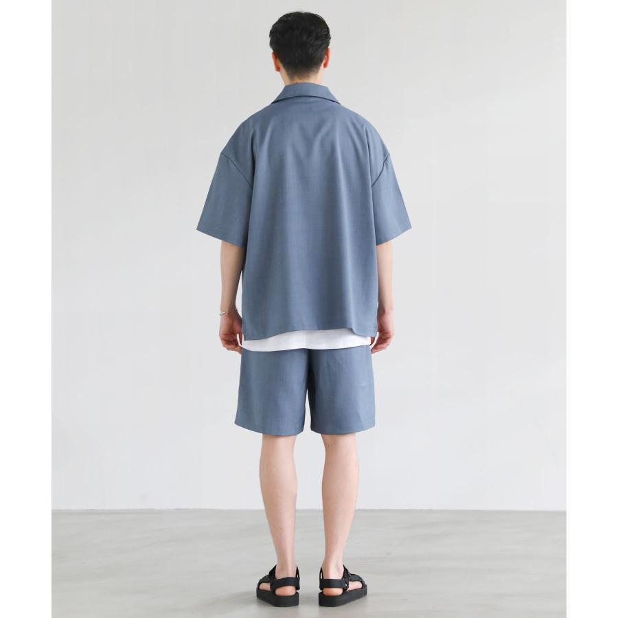 SPU（スプ） 【3点セット】 セットアップ メンズ 夏 シャツ 半袖 5分袖