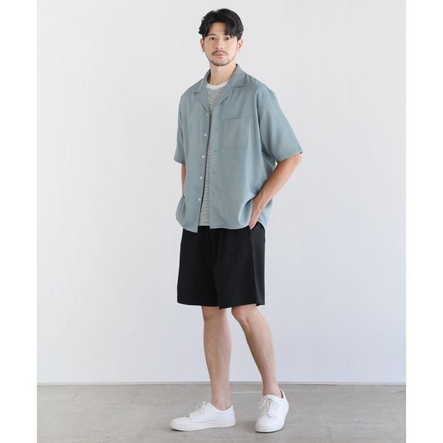 セットアップ対応】 オープンカラーシャツ シャツ 半袖 メンズ 夏