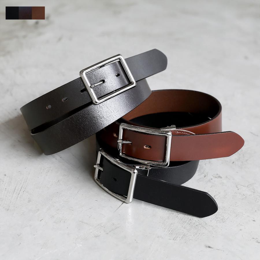 ベルト ギャリソンベルト メンズ 本革 リアルレザー スクエアバックル