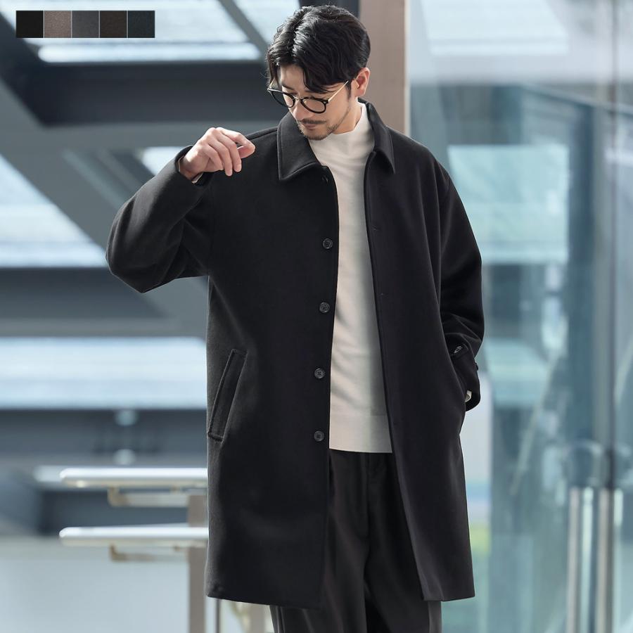 ブルックスブラザーズ メンズ ステンカラーコート M ブラック 綿